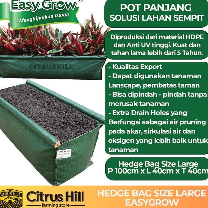 HEDGE PLANTERBAG pot persegi panjang hedge bag planter - LARGE