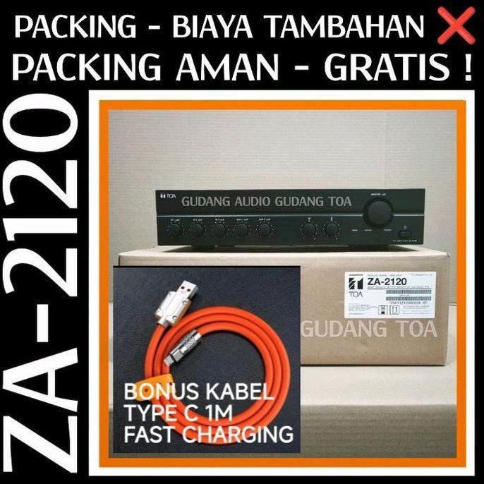 Promo POWER MIXER AMPLIFIER TOA ZA-2120 ZA 2120 120 WATT AMPLI MASJID MUSHOLA ORIGINAL Diskon