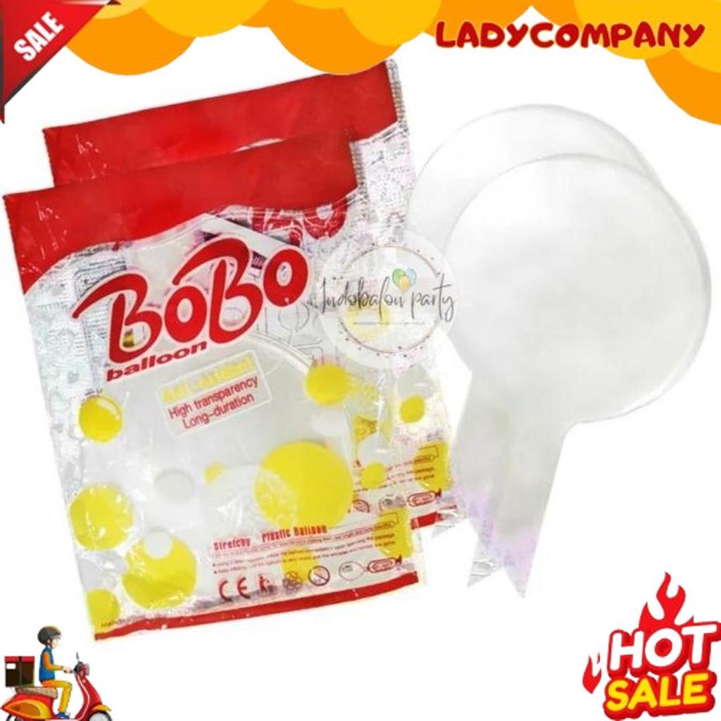 ( PACK ISI 50 ) balon bobo pvc 18 inch / balon transparan / balon bening  HIGH QUALITY