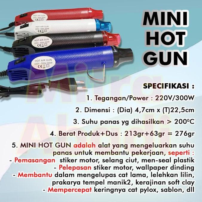 daffasafera - Mini Heat / Hot Air Gun - Alat Pemanas Portable Multifungsi