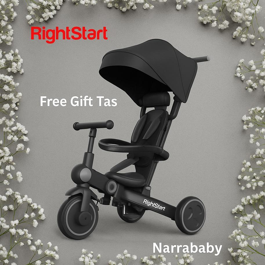 Right Start Voyager / Voyager X Stroller Sepeda Lipat Anak Bayi Roda 3 Balance Bike