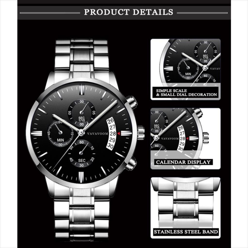 Jam Tangan Pria Vava Voom 214 / 8226 Va Va Voo Stainless Premium Original