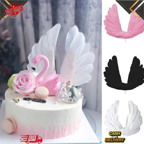 pearl gold metal cake topper kue bintang hati star heart birthday decor cupcake baking cake topper u