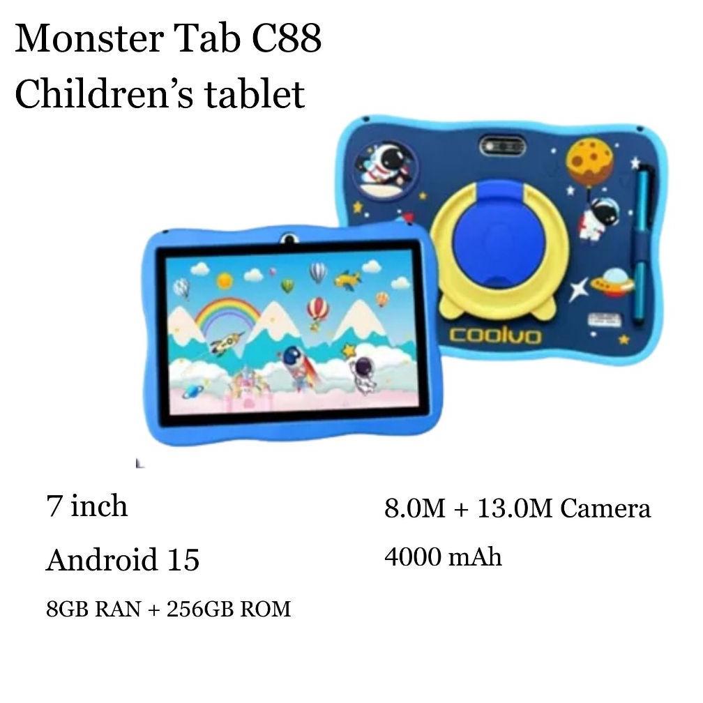 New Tablet Android Anak Belajar Edukasi Mewarnai Game Permainan Tablet Anak 7 Inch dengan Desain Luc