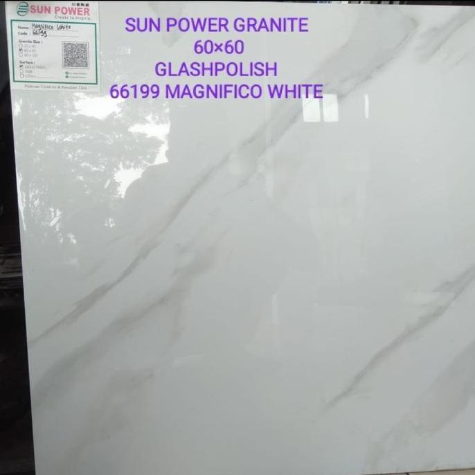 granit sun power magnifico white glaze polish