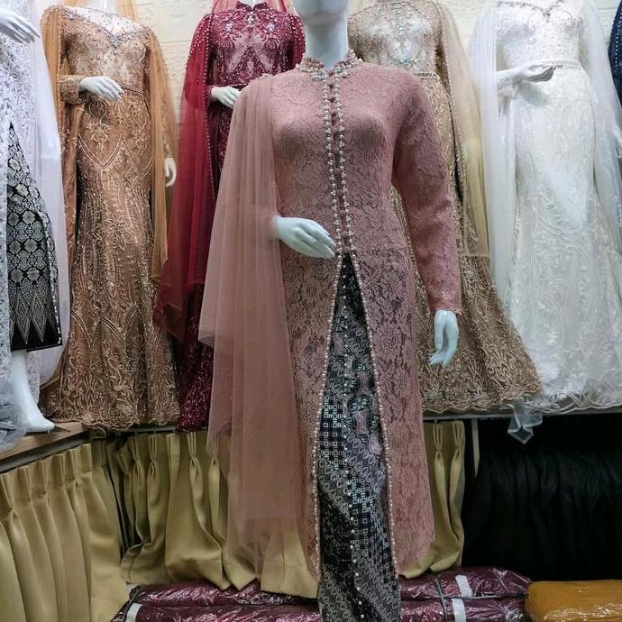 READY KEBAYA IBU BESAN SELENDANG MIX PAYET Bunga ( baju + rok ) Setelan kurung