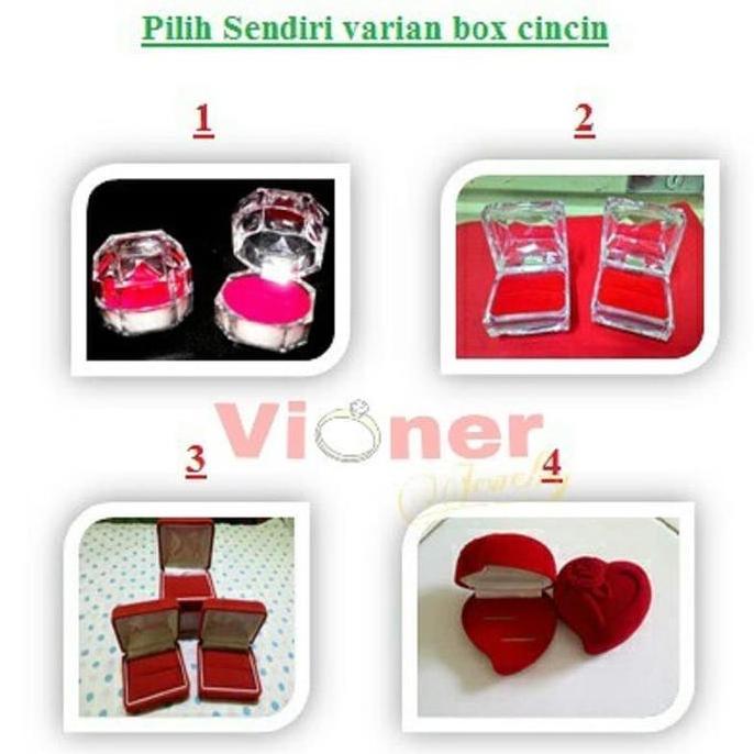 Cincin Palladium Cincin Kawin Tunangan Couple G.10