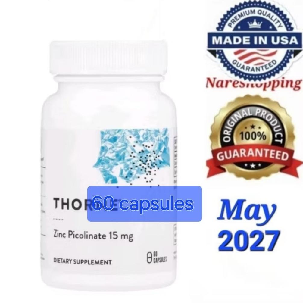 Thor Research Zinc Picolinate, 15 Mg 60 Capsules Immune Foundational January 2028 Original