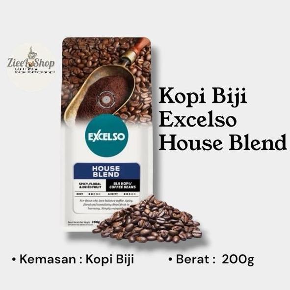 Ready Kopi Biji Excelso House Blend 200g- Coffee bean Excelso House Blend Biji