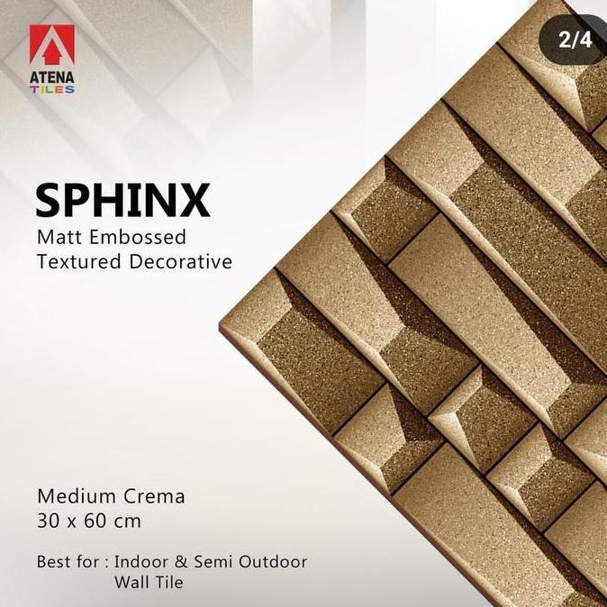 keramik batu alam atena sphinx 30*60 timbul