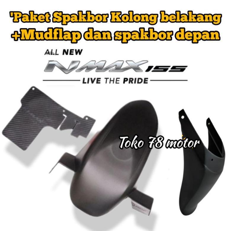 Paket Spakbor Depan dan spakbor belakang plus mudflap All new nmax 2022 2021 2020