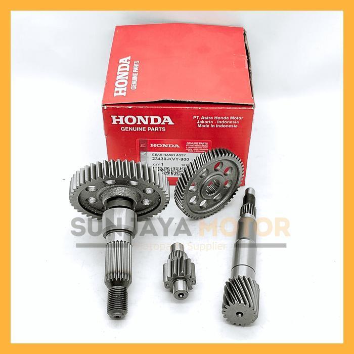 Gear Rasio Set Original Honda Kvy Gigi Rasio Beat Karbu Scoopy Carbu Spacy Karbu Gear Gardan Ori Ahm