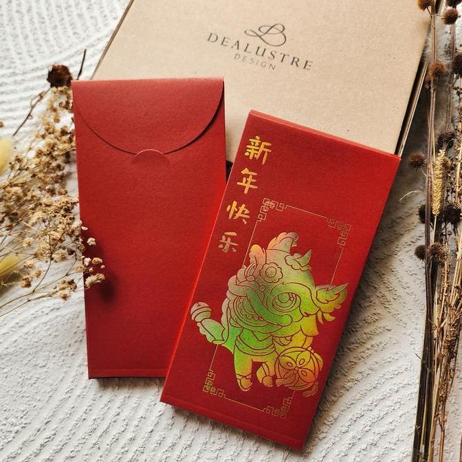 Amplop Uang Box Barongsai/Angpao Box Imlek Sincia bs 10 juta(1pck 8pc)