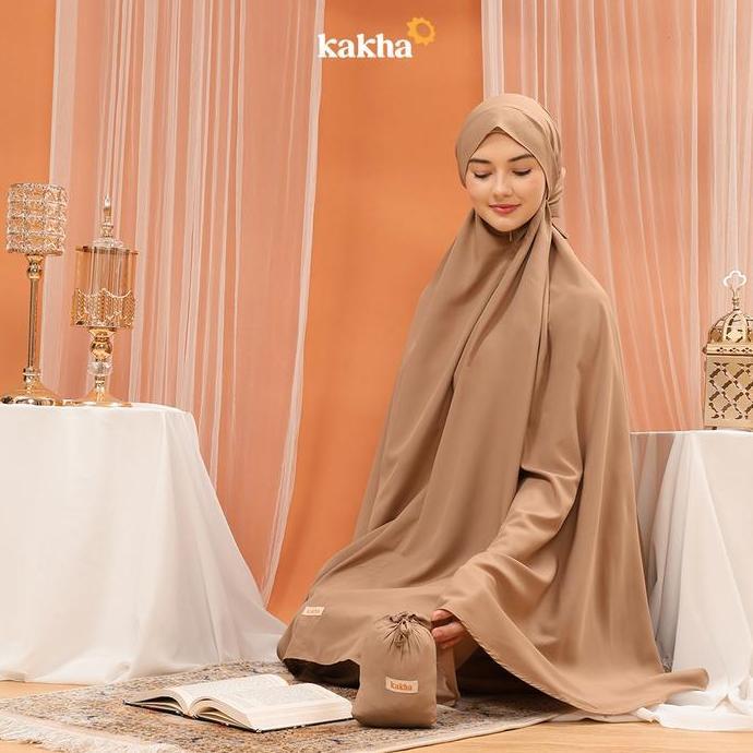 KAKHA - Mukena Travel  Basic Earthtone / mukenah  travel / mukena parasut korea / mukena silk / muke