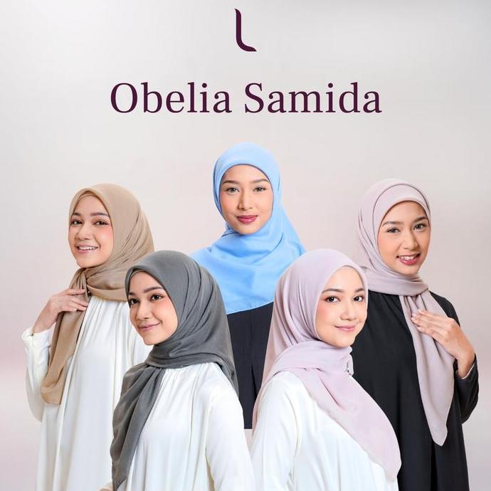 [MID YEAR SALE] ELZATTA HIJAB KERUDUNG SCARF SQUARE JILBAB SEGI EMPAT POLOS OBELIA SAMIDA WANITA MUS