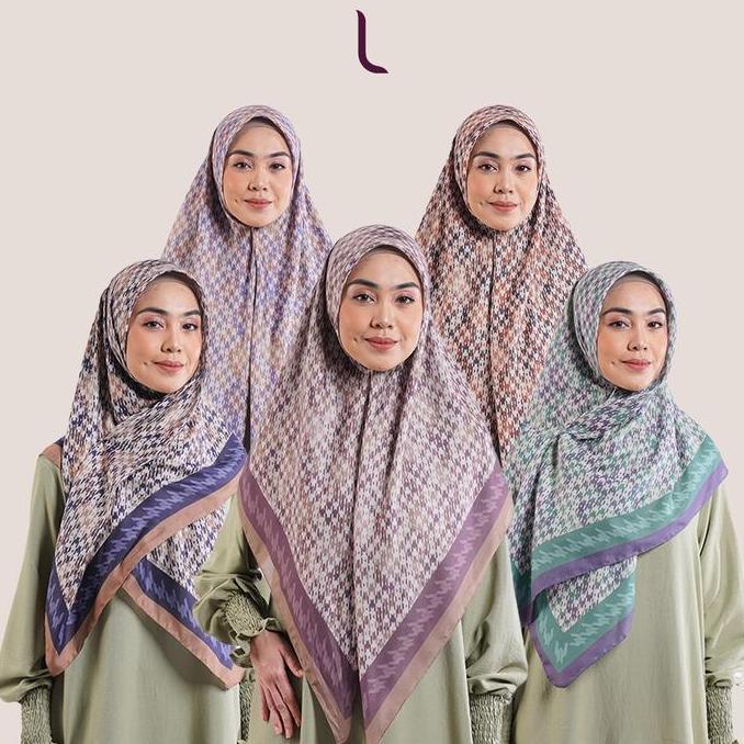 [BEST SELLER] ELZATTA HIJAB KERUDUNG JILBAB SEGI EMPAT MOTIF OBELIA HOUNDSTOOTH TERBARU MUSLIM SYARI