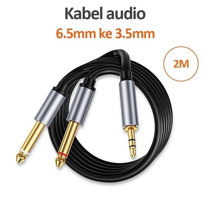 Promo Bonkyo Kabel koneksi kabel audio AUX multi-spesifikasi mixer audio ponsel Kabel audio 6,5 hing
