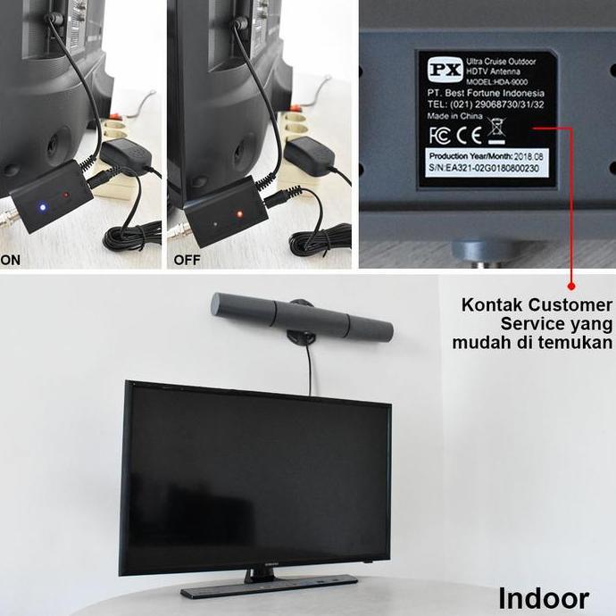 Terpopuler- Px Hda9000 - Indoor Outdoor Antena Tv Digital Indoor Outdoor Hda 9000