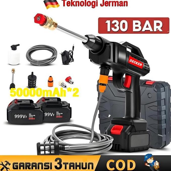 BERKUALITAS DECKER Alat Cuci Mobil AC Mobil Power Sprayer Cuci Steam Berkualitas Pompa Mesin Steam A