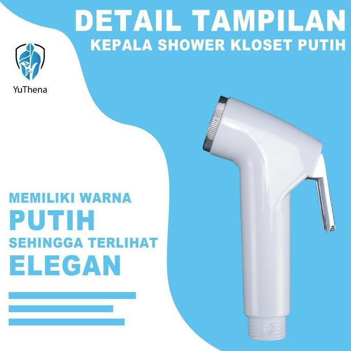 Lansungkirim- Kepala Jet Shower Putih-Kepala Shower Cebok Semprotan Cebok