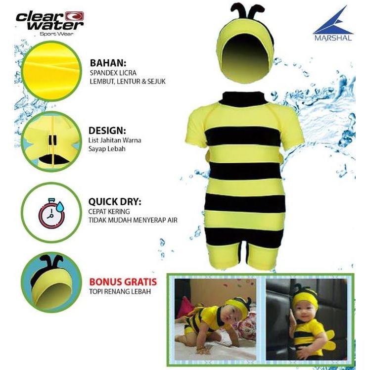 Baju Renang Anak Diving Lebah