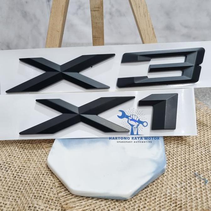VIRALL EMBLEM STICKER BAGASI BMW X3 X1 EMBLEM BMW- BLACK ''