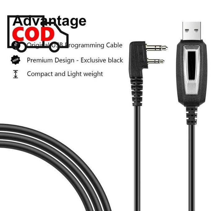 Promo Kabel Data Program HT Walkie Talkie USB Konektor dan CD Driver untuk Baofeng Pofung Diskon