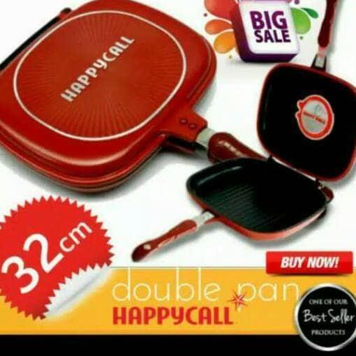 Coox- Teflon/ Wajan Happy Call Double Pan Jumbo 32Inc