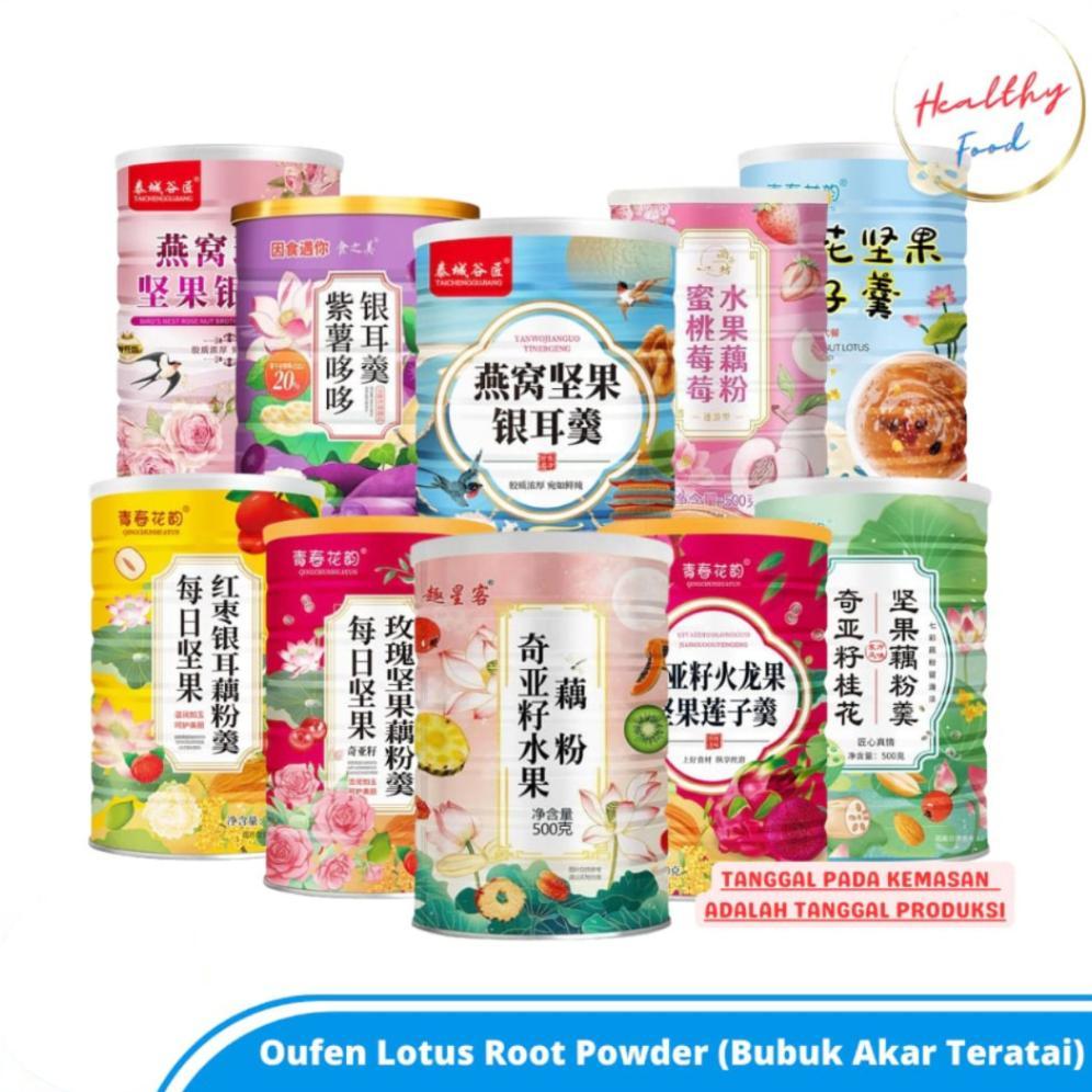 Oufen Lotus Root Powder/Bubuk Sereal Akar Teratai Sehat Untuk Diet (HALAL)