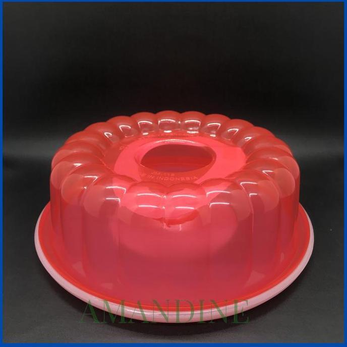 Coox- Golden Hen Cetakan Agar Agar Puding Jm-118L Dengan Tutup Diameter 24Cm Warna Merah Hijau Biru 