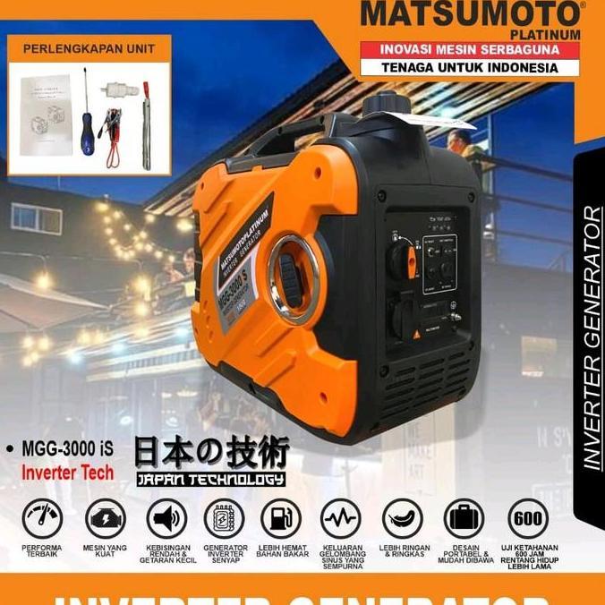 *:*:*:*:*] Genset Matsumoto MGG 3000 is keluar 2000 watt genset silent portable