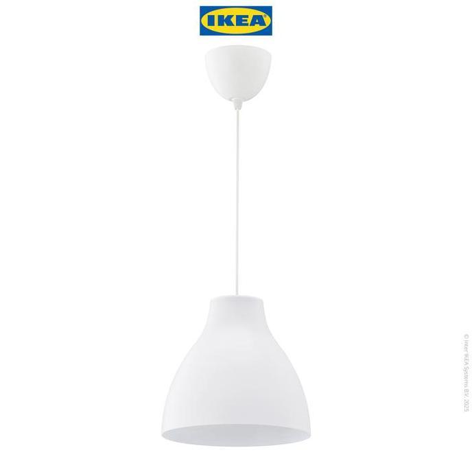IKEA MELODI Lampu Gantung putih 28cm Minimalis Plastik