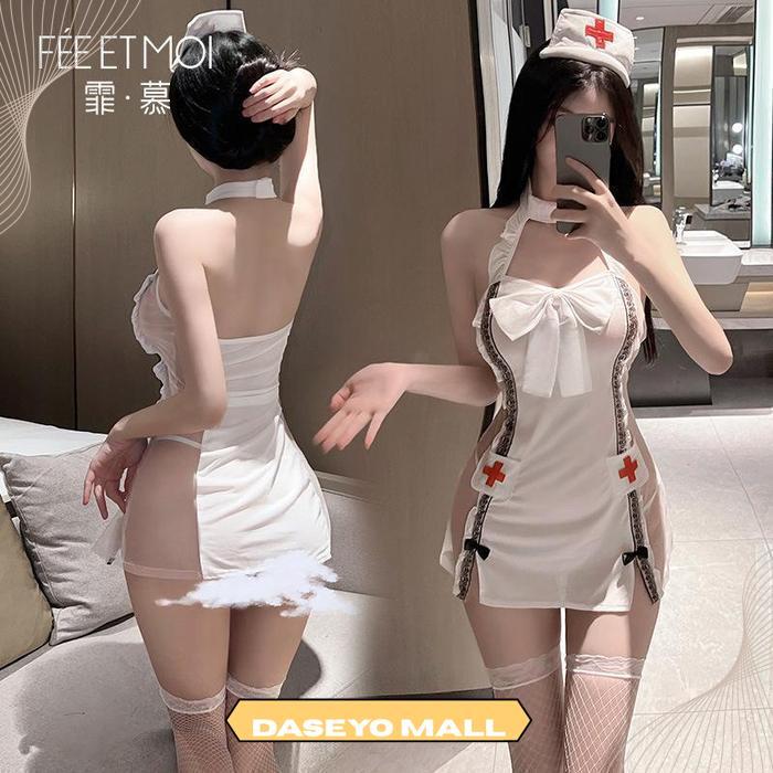 LINGERIE KOSTUM COSPLAY PERAWAT SUSTER BAJU DINAS MALAM BY DASEYO MALL