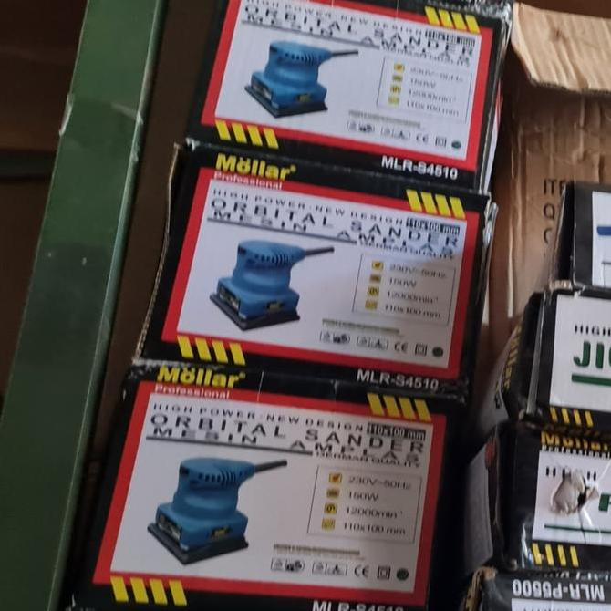 Ready stock] Mesin Amplas Mini Mollar Amplas Kotak Kayu Orbital Sander
