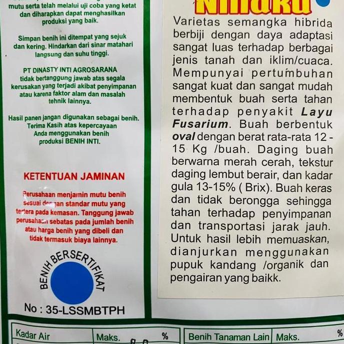 Gaerdenpic- Benih Semangka Hibrida F1 Ninaku 20Gr