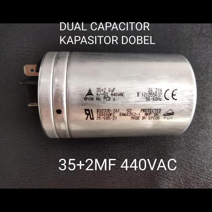 <<<<<] CAPACITOR AC PANASONIC KAPASITOR AC 35+2MF 440VAC UNTUK OUTDOOR