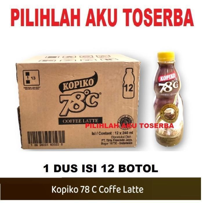 KOPIKO 78 C Minuman Kopi Coffee Latte 240 ml - ( 1 DUS isi 12 )
