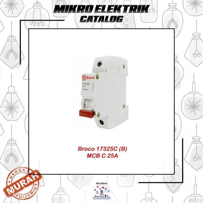 Mcb Broco 25 Ampare 1 Phase Sni Termurah