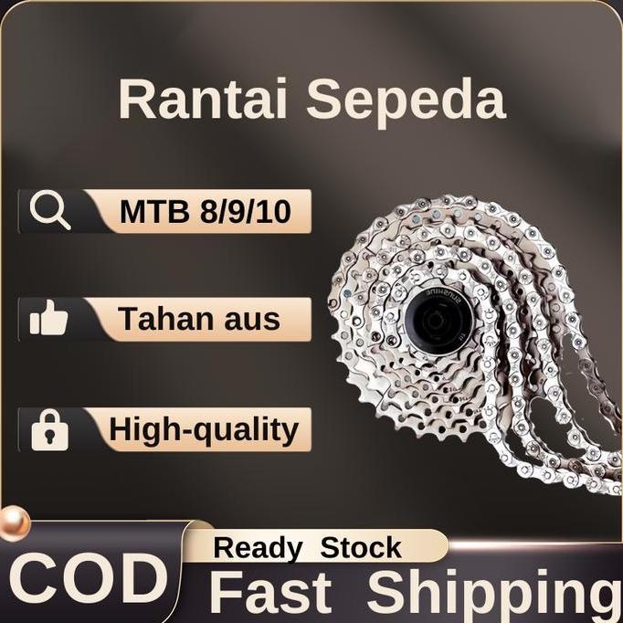 Promo Rantai sepeda 8/9/10 speed rantai sepeda gunung 116 rantai penghubung rantai sepeda gunung aks