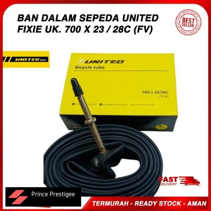 Promo UNITED Ban Dalam Sepeda FIXIE 700 x 23/28c Ban Dalem FIXIE Roadbike Diskon