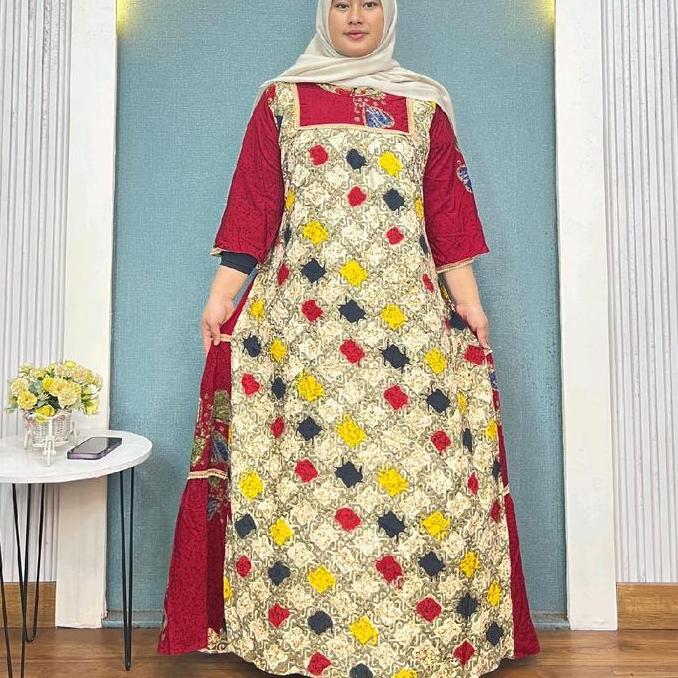 Promo Sedres Rani Gamis Wanita Rayon Batik Premium Busui Friendly Model Kekinian Remaja Muslim Dewas