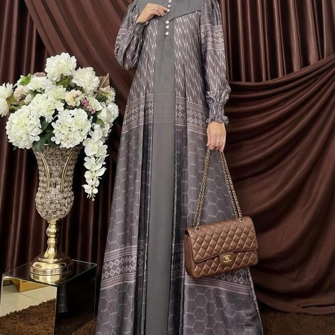 Grosir Jemia Luna Dress Silk Hijab Muslim Simple Elegant Terbaru