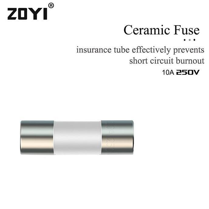 Zoyi Fuse Keramik Fuse For Multimeter Instrument 10A 3.5mm x 10mm 250V