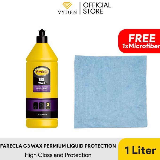 ><><><] FARECLA G3 WAX 1 Liter Oripack Premium Liquid Protection Pengkilap Body Cat Mobil Efek Daun 