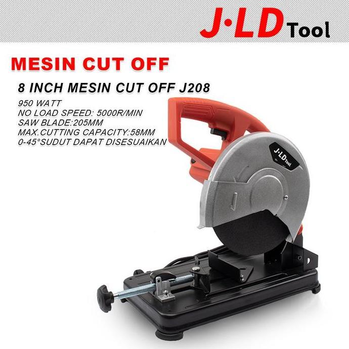 Pagenivansi - JLD 8inch Mesin Cut Off -45 Mesin Potong Besi 95W Gergaji Mitra J28 Original Murah Bis