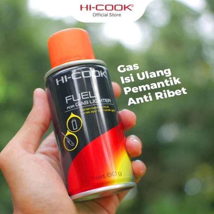 Lengkap- Hicook Gas Isi Ulang Pemantik Api / Refill Gas Pemantik Hicook