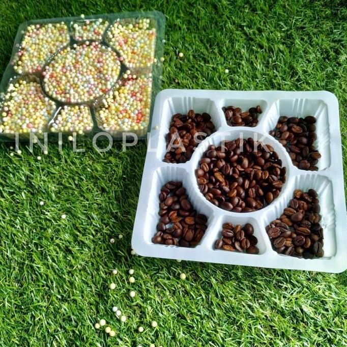 Baru- Mika Sekat 7 / Mika Nasi Kotak Sekat / Mika Lunch Box / Mika Box 20X20