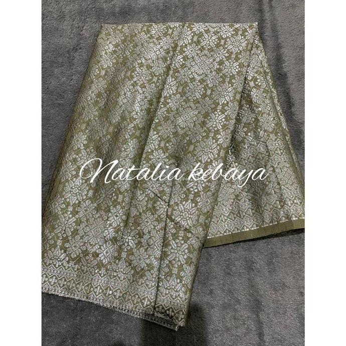 DA42 >> Natalia Kebaya Rok Lilit Songket Premium || Rok Songket Per Hijauan || Bawahan Kebaya Modern