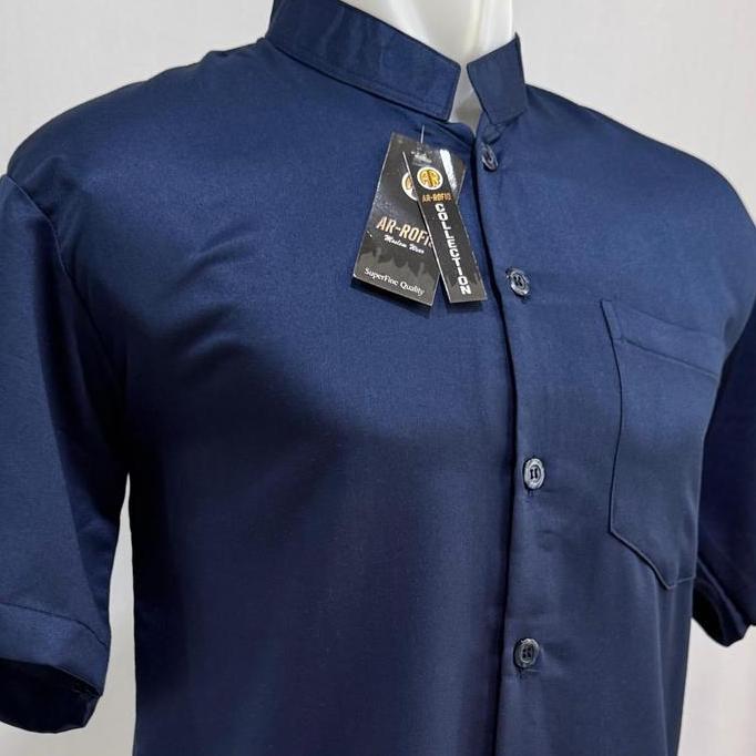 Ready Kemeja Semi Safari Bali / Baju Koko Lengan Pendek Dewasa