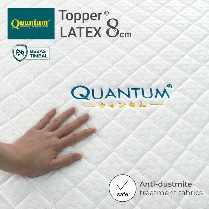 Instan- Topper Kasur Quantum Latex 8Cm | Natural Latex | Kasur Ergonomis
